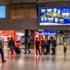 2020 Momentaufnahme am Frankfurter Flughafen zu Coronazeiten