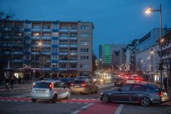 2020 Rushhour an der Schönen Aussicht in Frankfurt