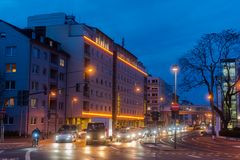 2020 Rushhour in der Lange Straße in Frankfurt