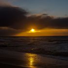 2020 Sonnenuntergang im Januar in Westerland auf Sylt