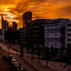 2020 Sonnenuntergang über Frankfurt