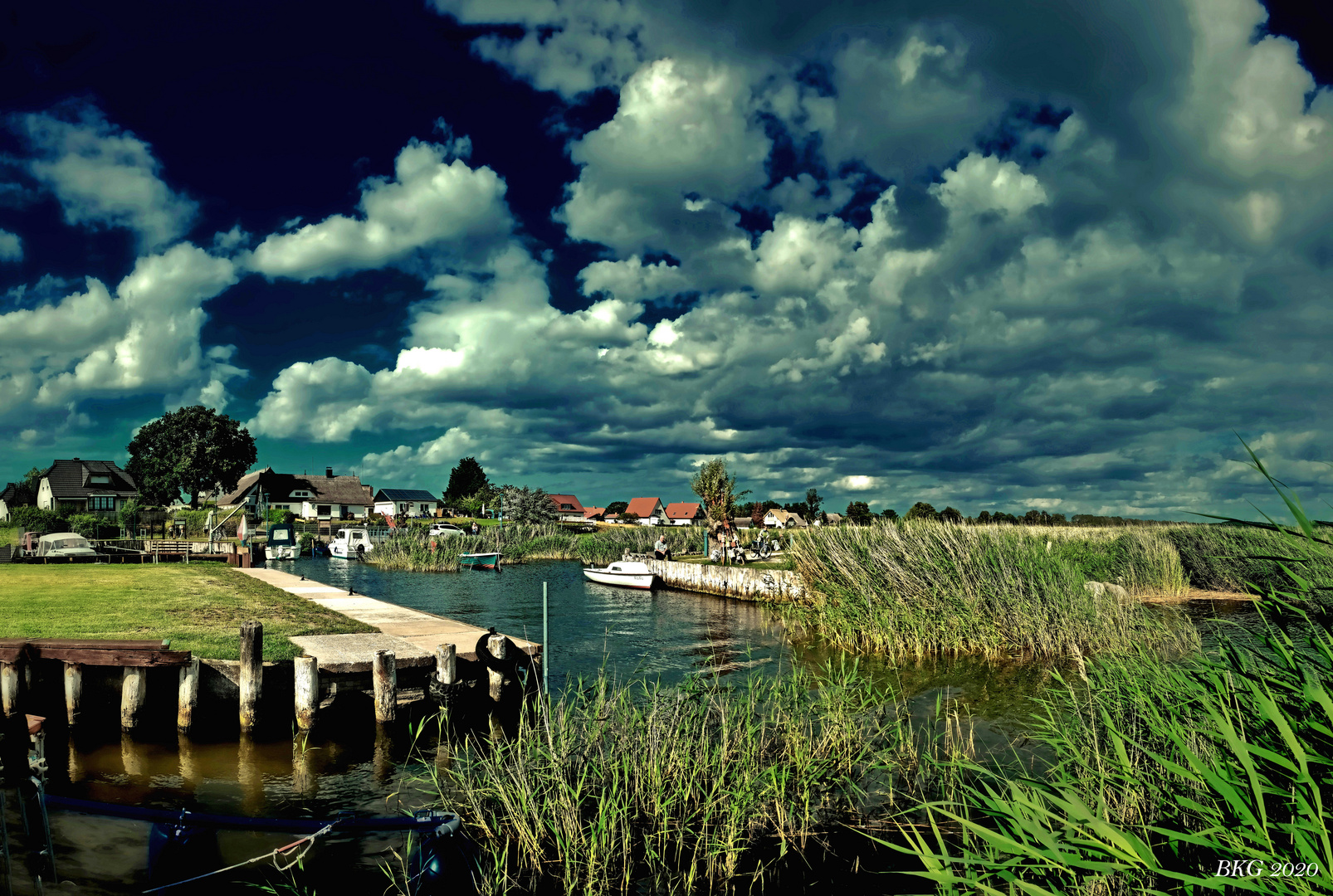 2020 Usedom 5 Hafen Zempin am Achterwasser 