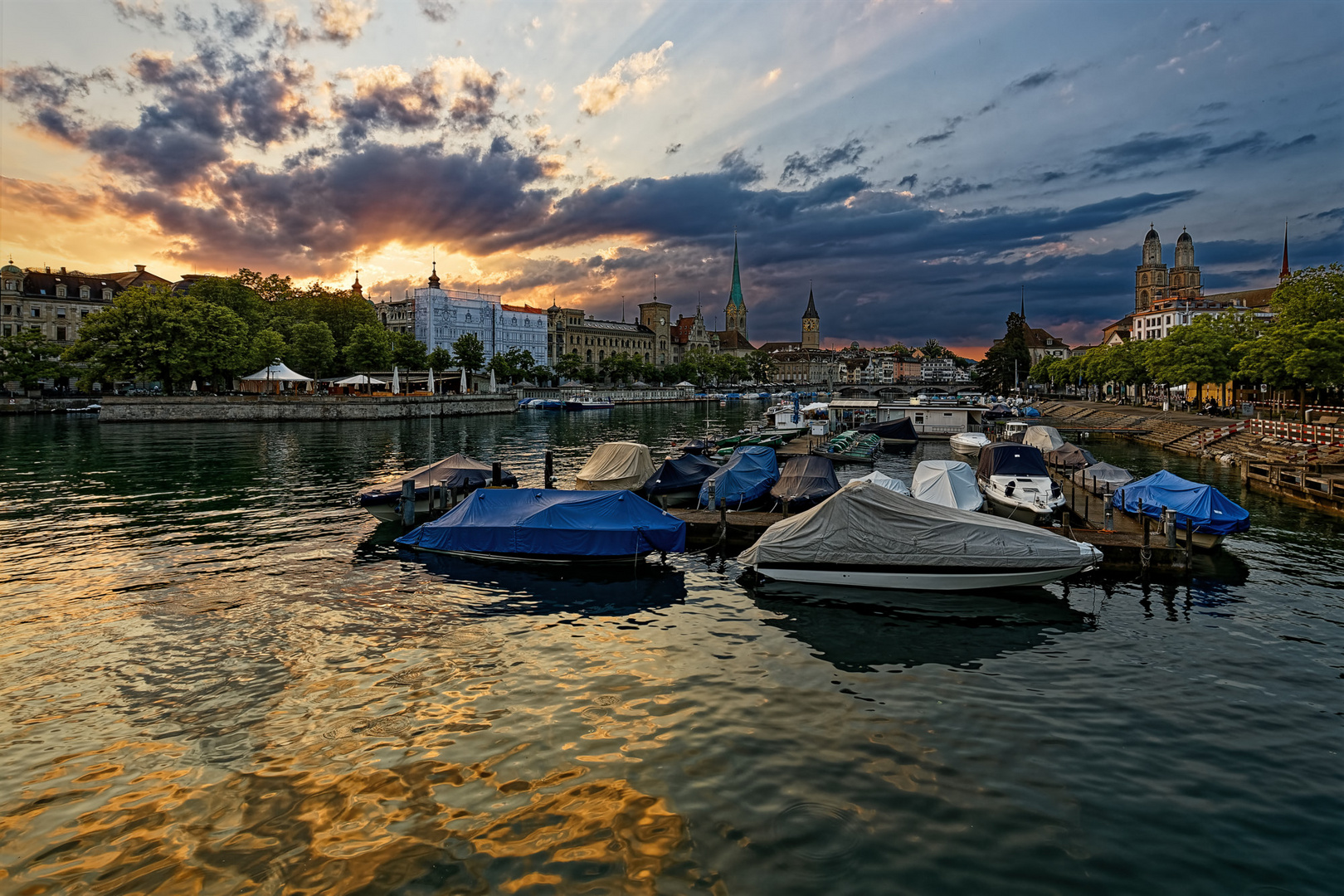 20200528_Zuerich_Quaibruecke_Sonnenuntergang