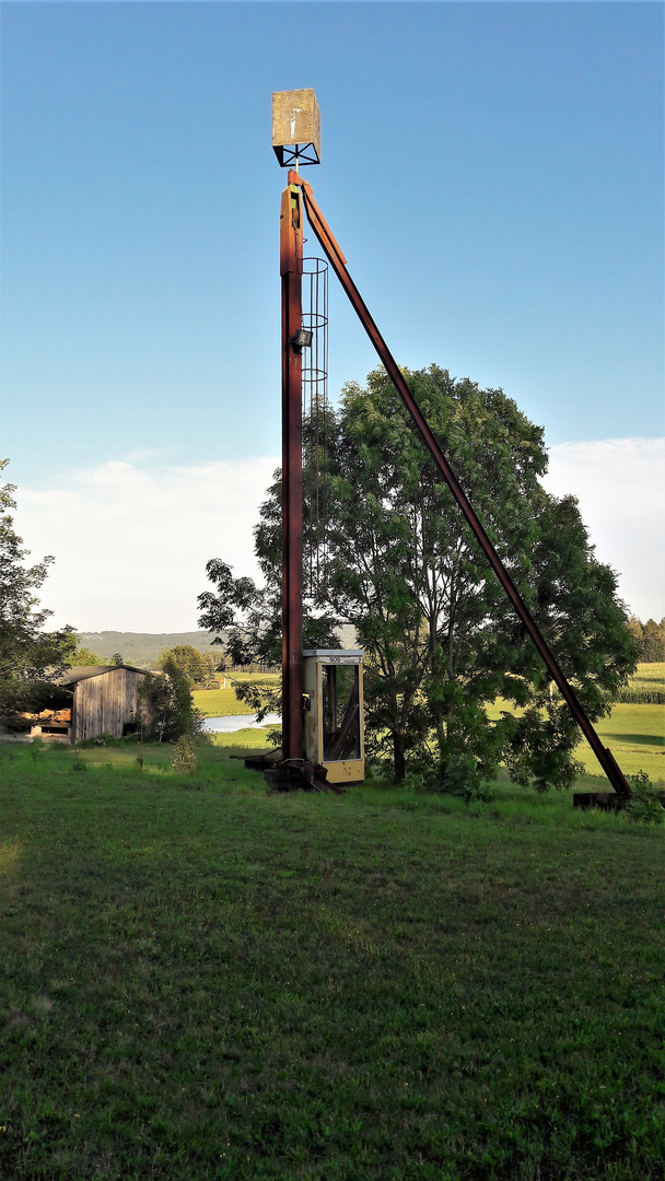 20200822 Wie dazumal:Turmdrehkran und SOS auf dem ehemaligem  Rundholzplatz