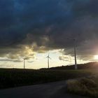 20200823 Drohende Regenwolken beim Sonnenuntergang