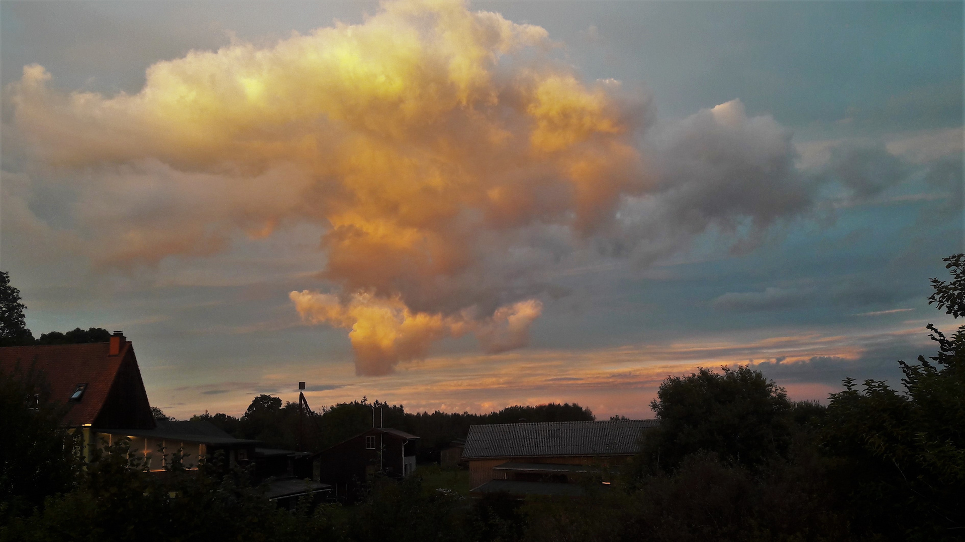 20200928 Abendhimmel  Blickrichtung  OSTEN