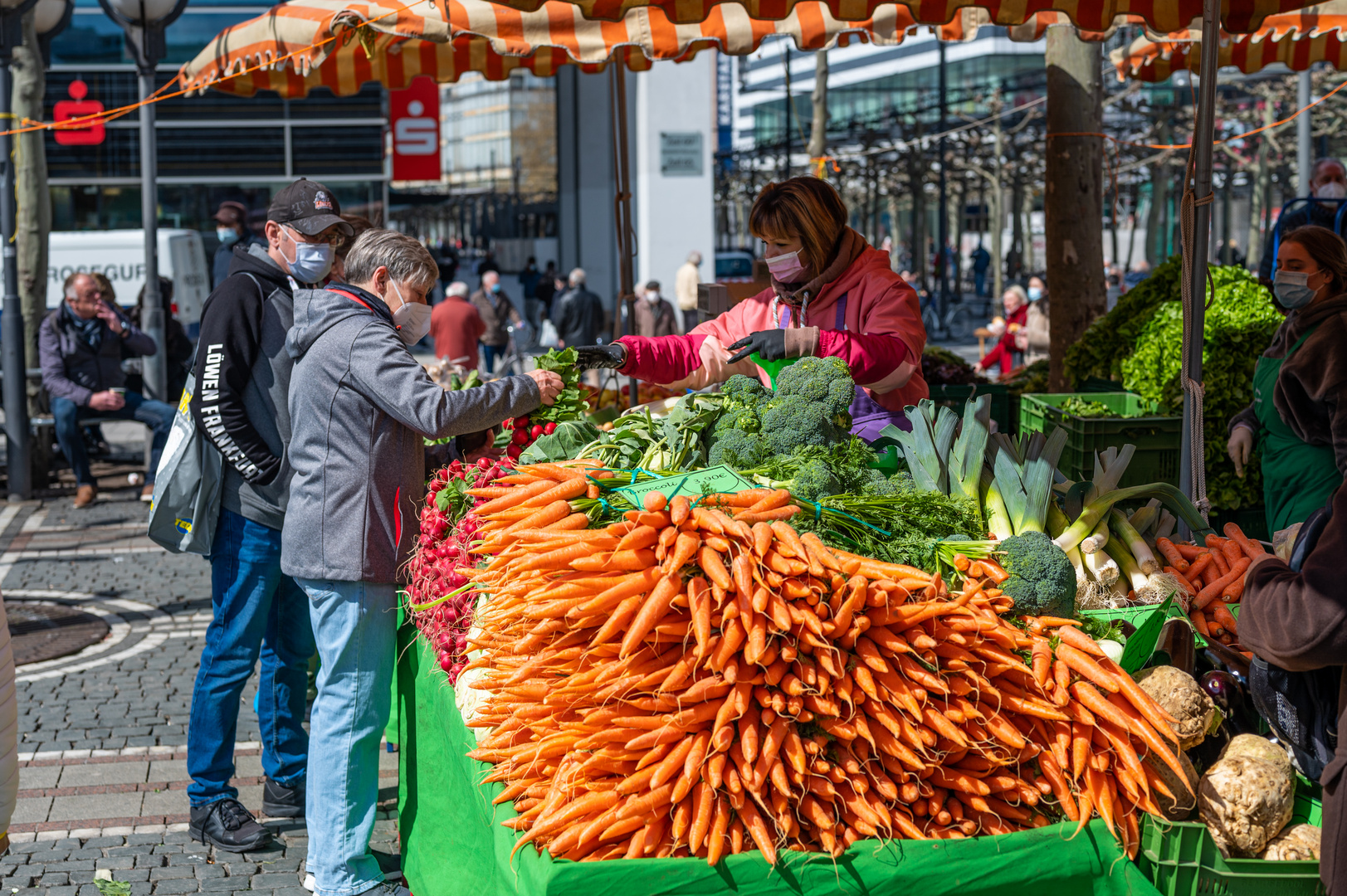 2021 Erzeugermarkt in Frankfurt zu Coronazeiten