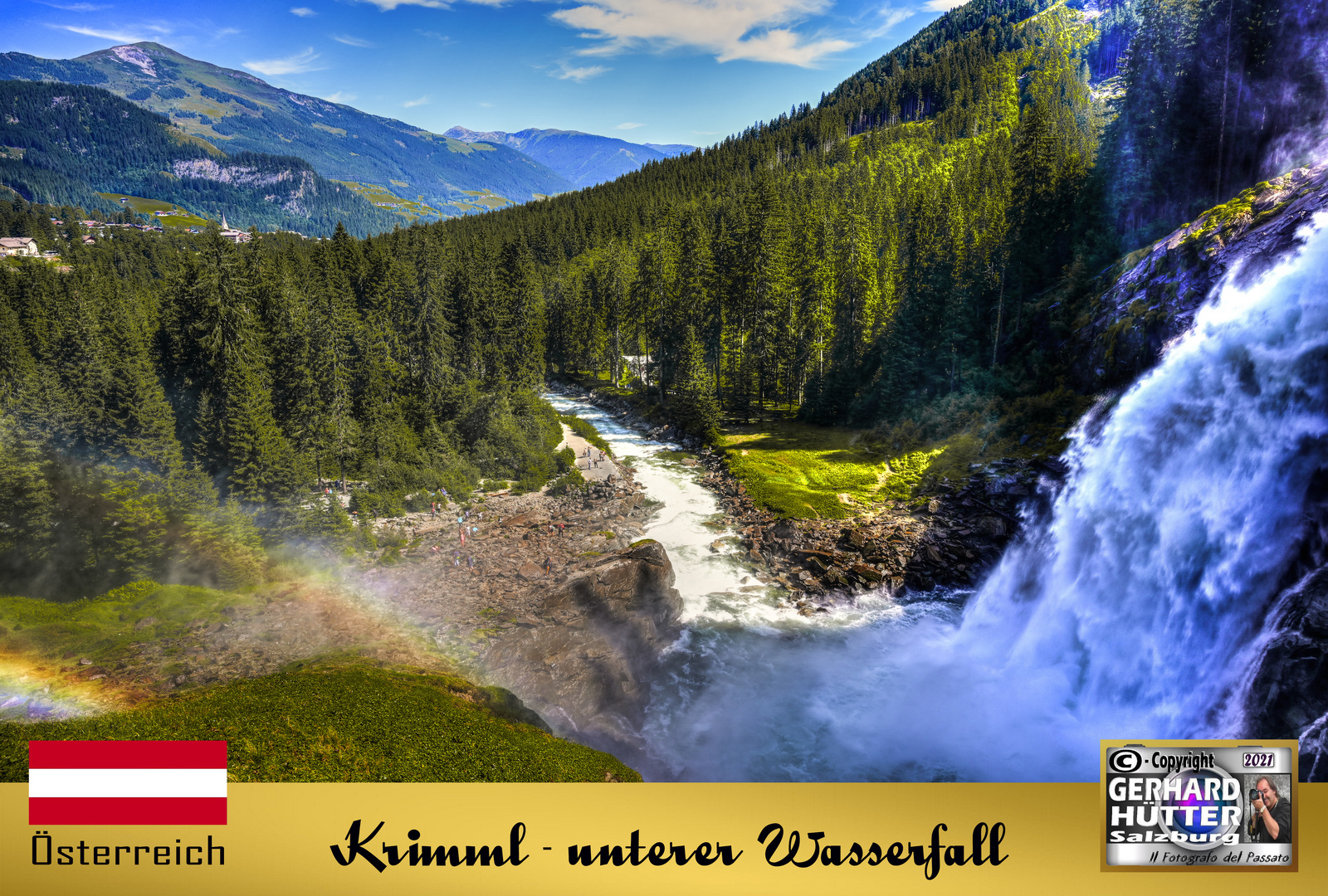 2021 Krimml - unterer Wasserfall