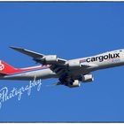 2021 Luxemburg Cargolux im Landeanflug.