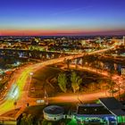 2021 Magdeburg Skyline bei Nacht