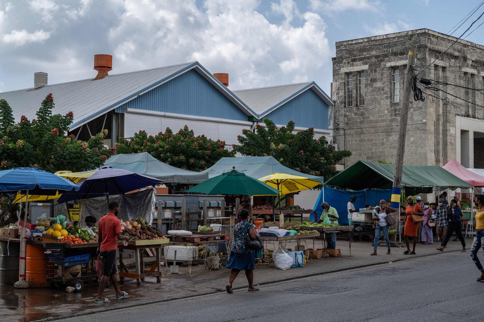 2021 Obst- und Gemüsestände in Bridgetown auf Barbados