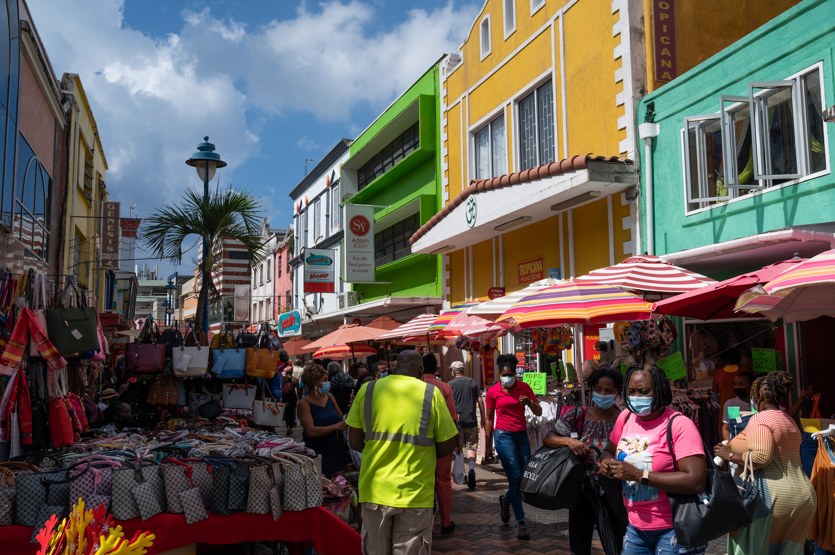 2021 Straßenszene in Barbados