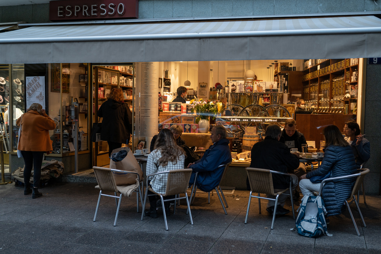 2021 Straßenszene in Frankfurt