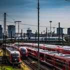 2021-Züge auf dem Gleisvorfeld in Frankfurt