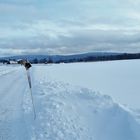20210125 ARCHIV Blick über den Schnee ins Fichtelgebirge