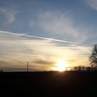 20210204 Sonnenuntergang bei blauem Himmel