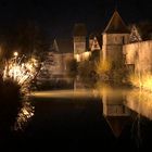 20210223 Dinkelsbühl Stadtmauer bei Nacht   an der Wörnitz II