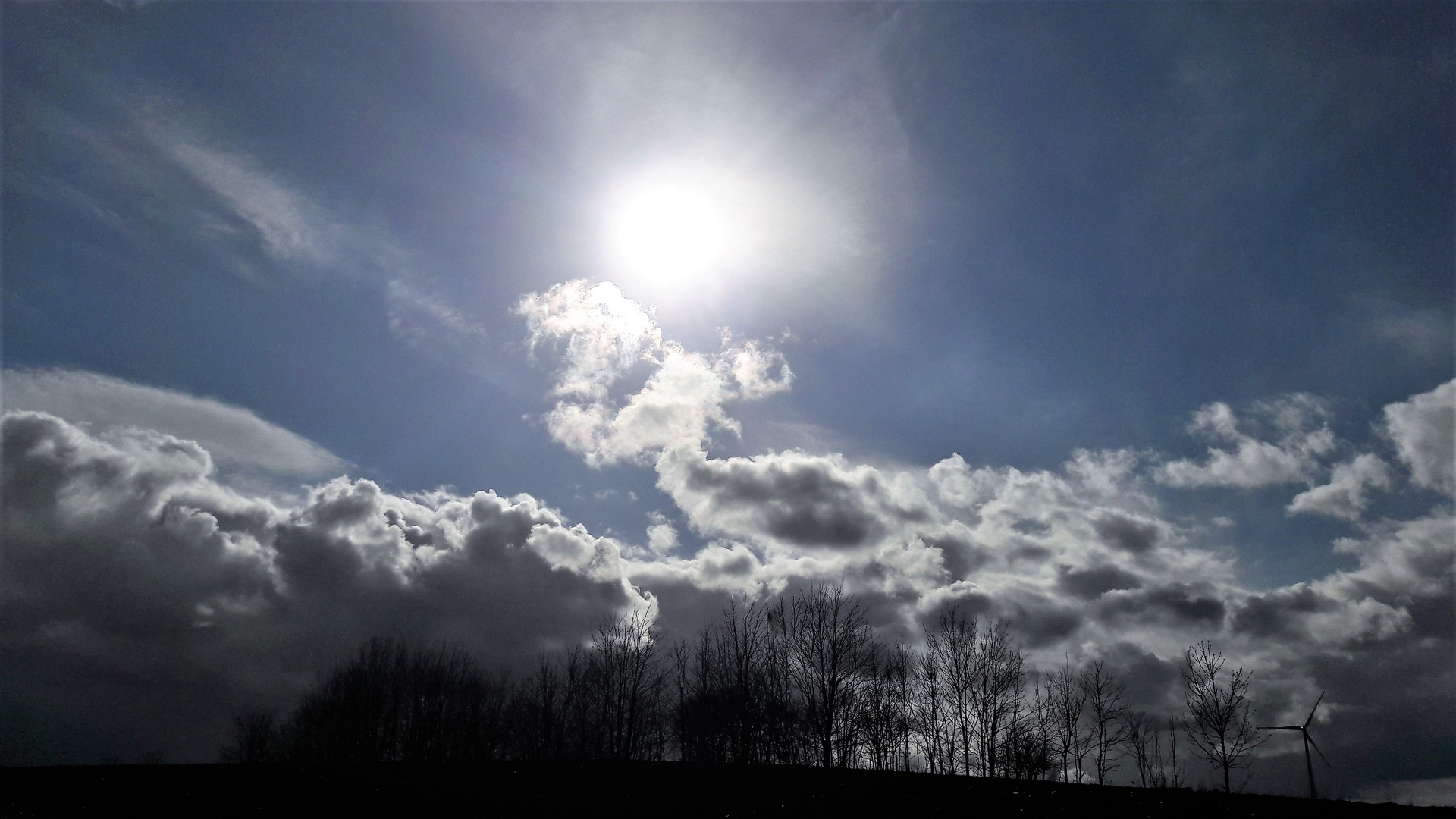 20210312 Berg, Bäume, Wolken und Sonne