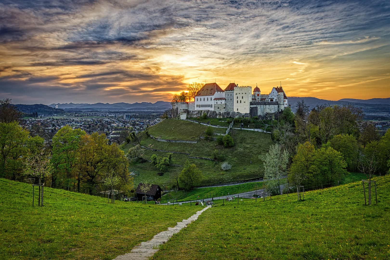 20210425_Schloss_Lenzburg_Sonnenuntergang