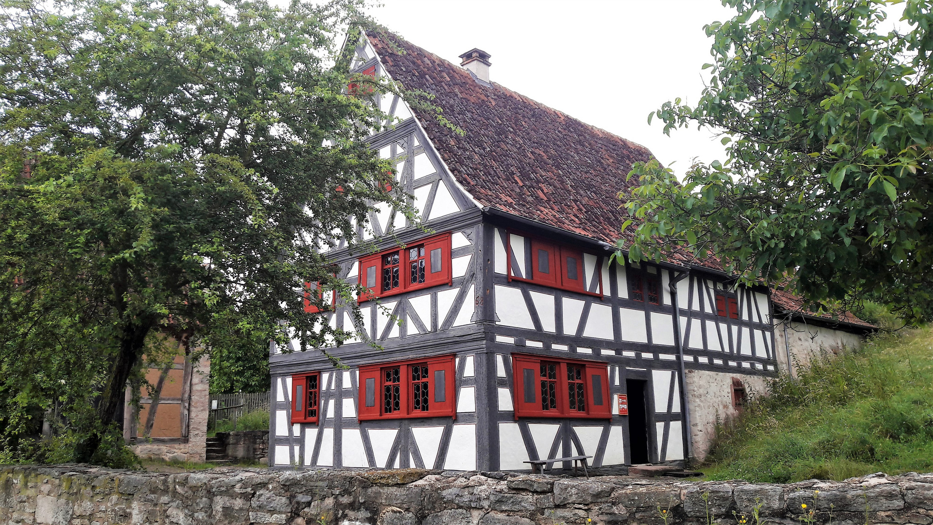 20210701 Freilandmuseum Bad Windsheim  Fachwerk renoviert