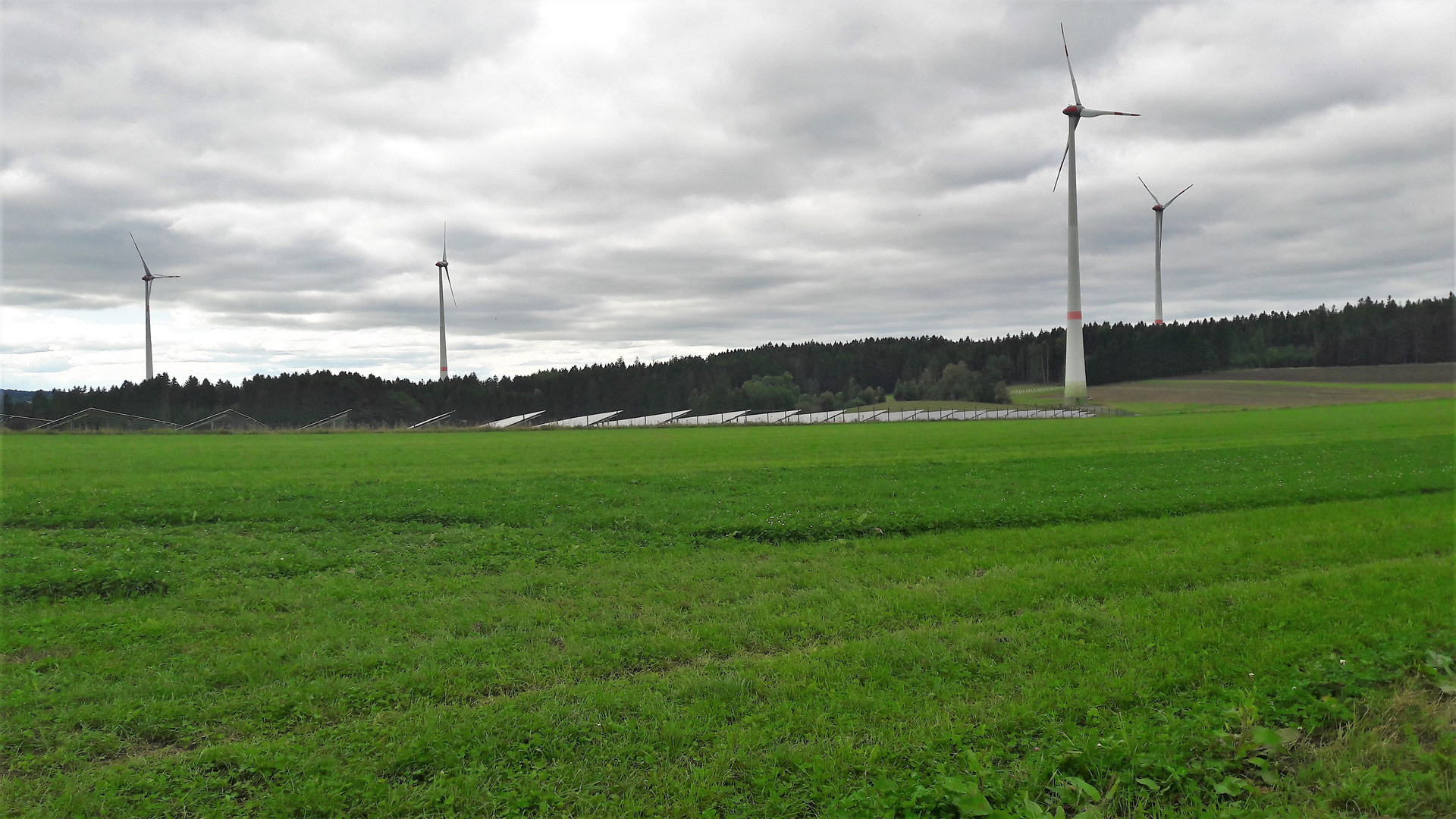 20210918 Windkraft, Photovoltaik, Wald und grüne Wiesen