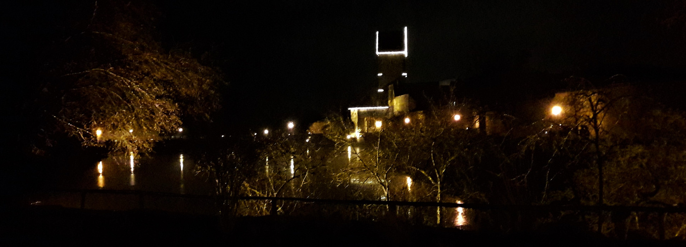 20211224 Heiligabend in Dinkelsbühl Rothenburger Weiher+ Tor