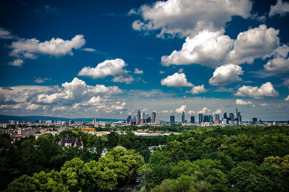 2022 Blick auf die Frankfurter Skyline