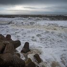 2022 Heranbrausende Wellen im Sturm Zeyneb auf Sylt