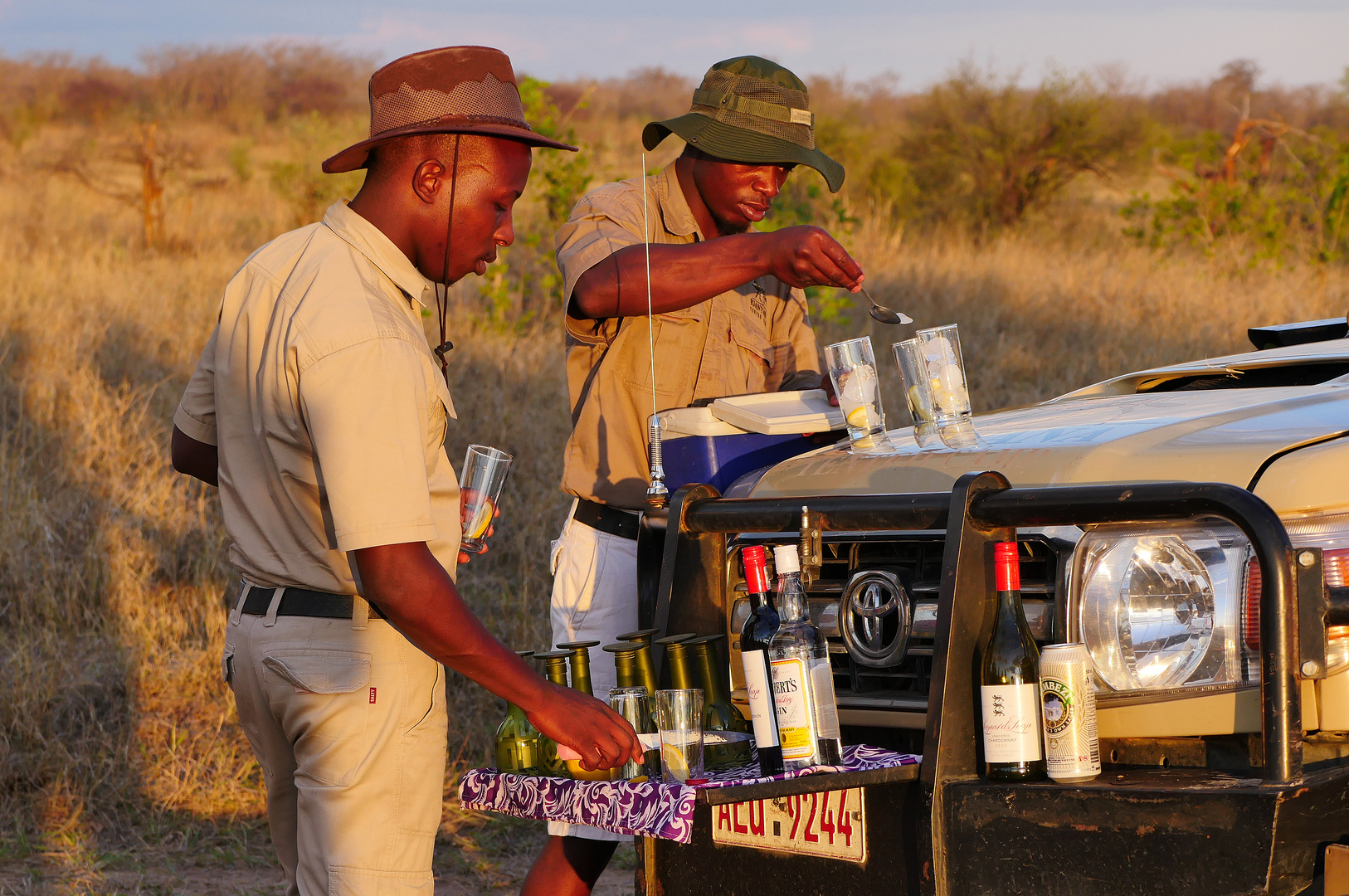 2022 Zimbabwe, Hwange NP, Sundowner