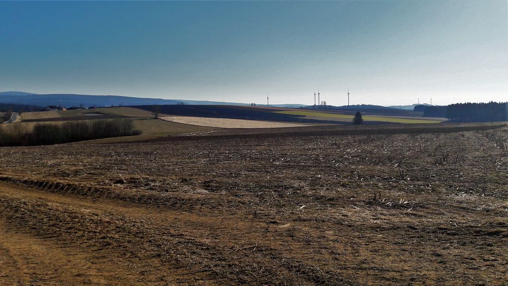 20220313 Energiepark Friedmannsdorfer Berg Dunkle Fotovoltaikflächen