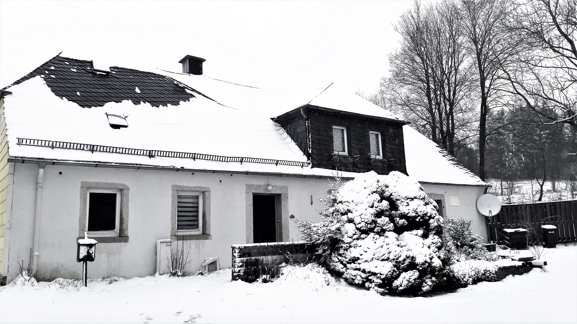 20220401  Kein Aprilscherz :Wintereinbruch im Fichtelgebirge