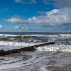 2023 Buhnen an der Küste in Westerland auf Sylt