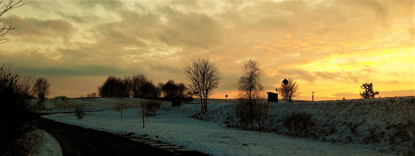 20230120 Sonnenuntergang bei klirrender Kälte II