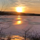 20230209 Sonnenuntergang auf/am Weißenstädter See Fichtelgebirge