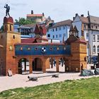 20230524 Donnerstag mit Durchblick über und durch den Spielplatz zur Plassenburg in Kulmbach  