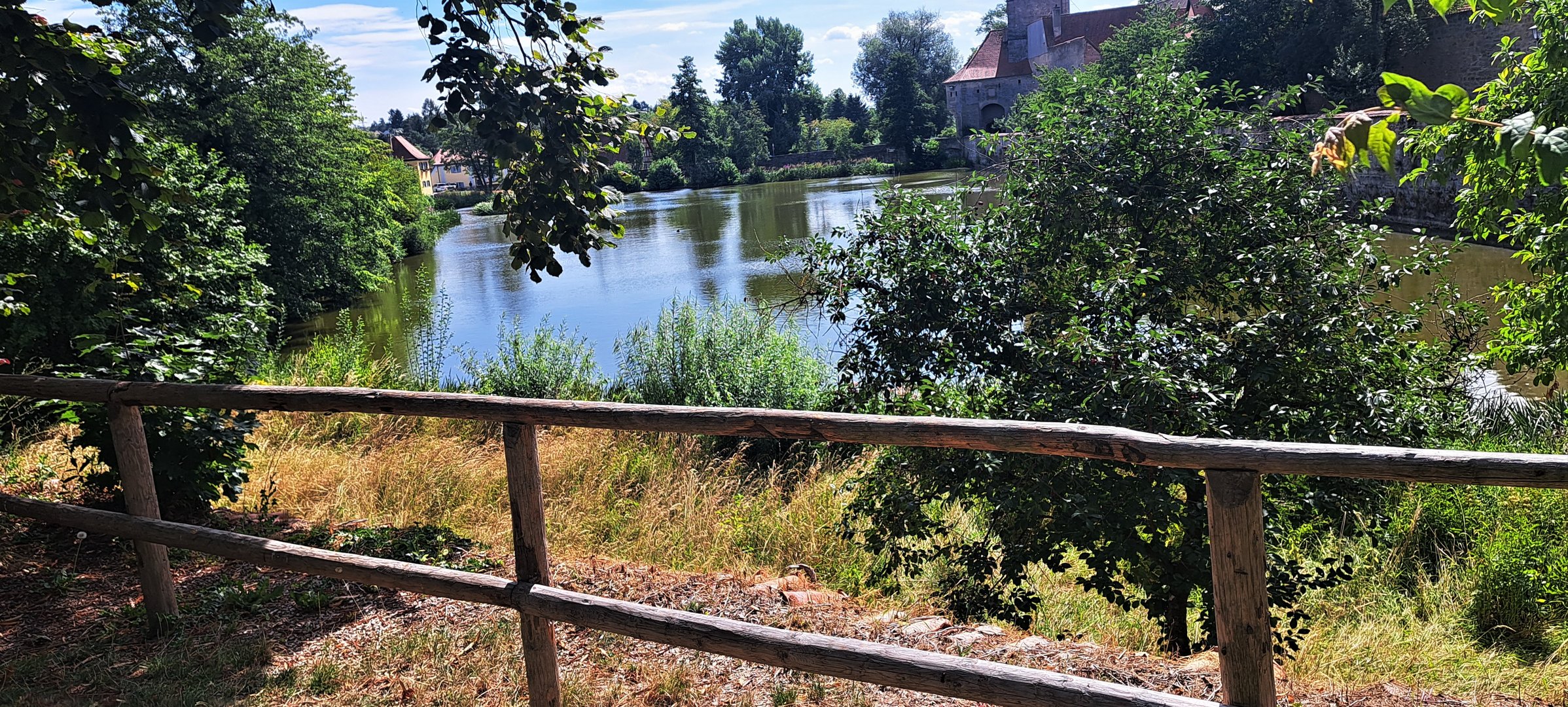 20230723 Dienstag ist Spiegeltag :Dinkelsbühl : Rothenburger Weiher