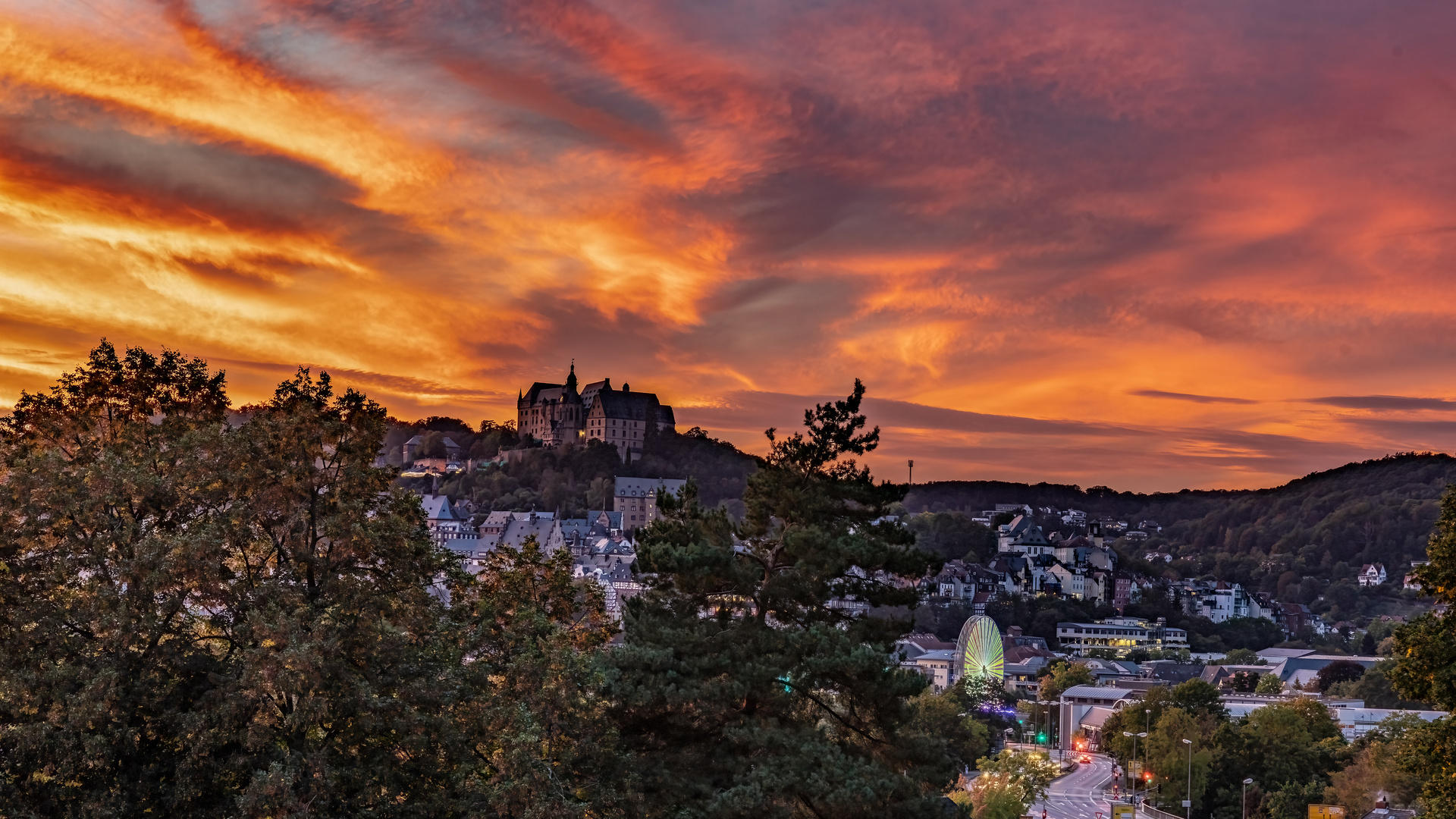 20231006-Abendrot in Marburg-16651