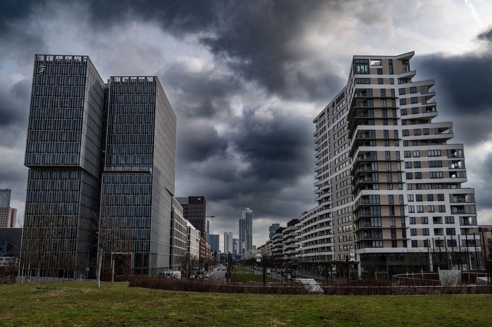 2024 FAZ-Gebäude und Europaallee in Frankfurt