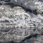 2045L-46L Spiegelung am Tysfjord Norwegen Winter