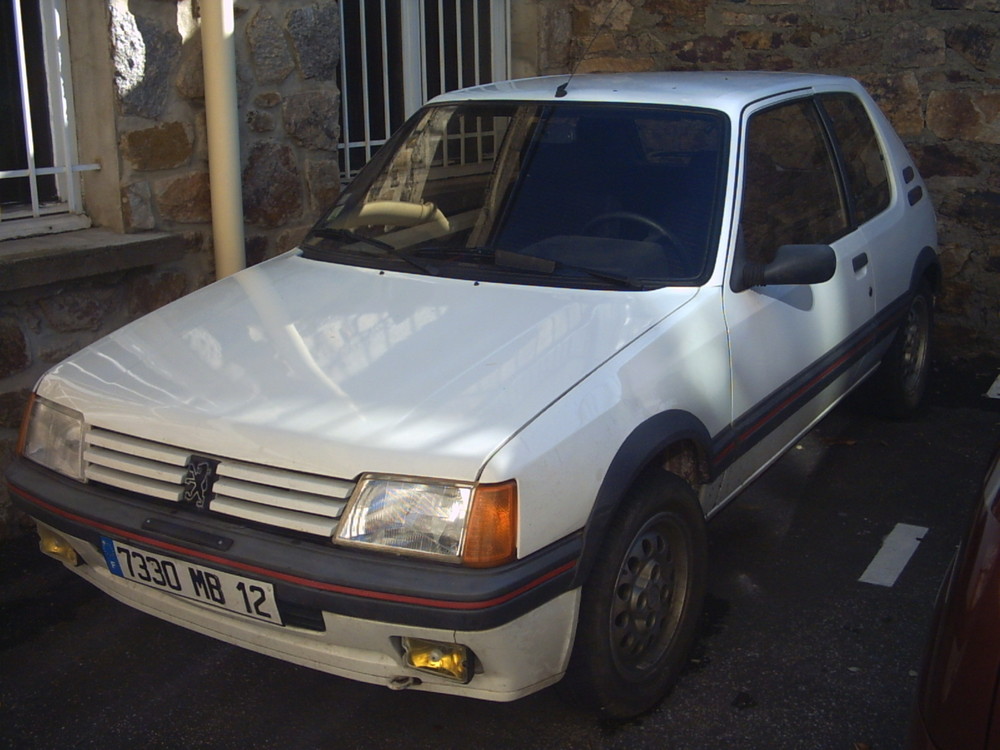 205 GTI 1985 (105 cv) ,1retroviseur...