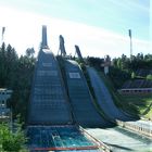 20.6.2005 Finnland:Sprungschanzen Lahti mit Schwimmbad im Auslauf 