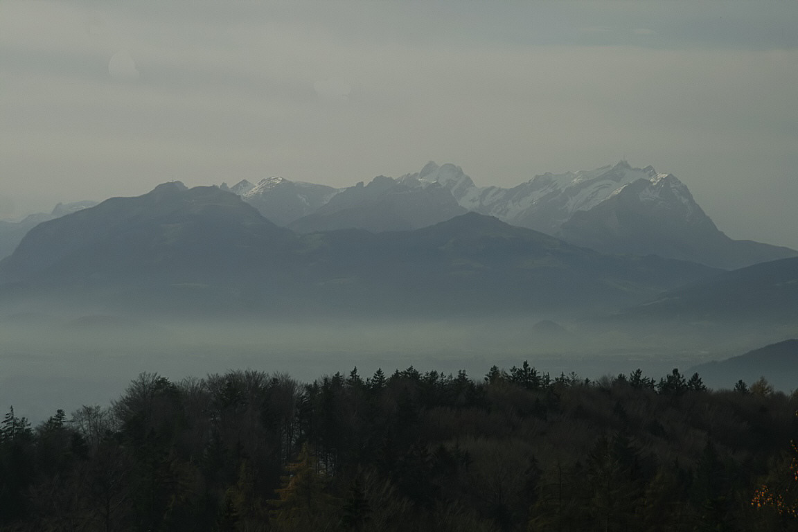 21.11.09 - Säntis-Blick mit Hochnebel