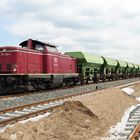 212 240 in der Gleisbaustelle im Gbf Du-Ruhrort Hafen