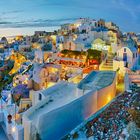 2123N FF Panorama Santorin Oia beleuchtet 