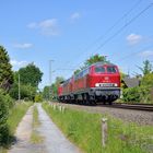 215 018-3 + 215 025 + 211 051 --EfW-- am 26.05.20 in Münster-Sudmühle