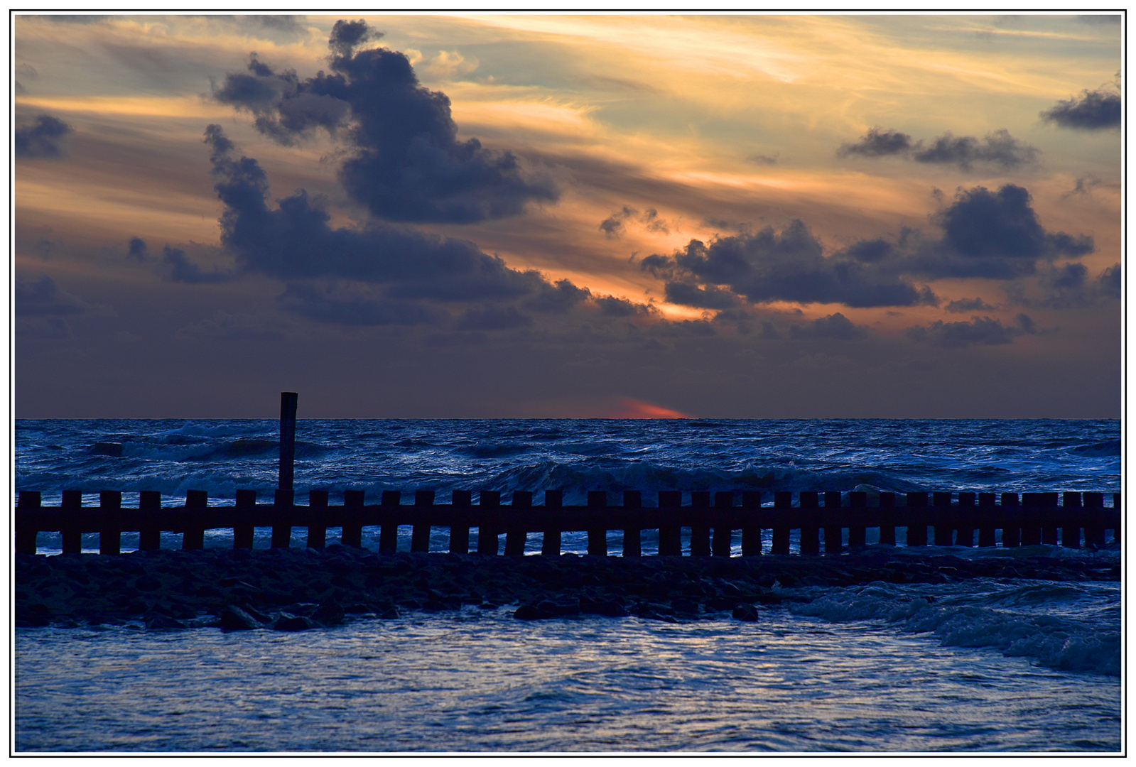 21:57 Uhr an der Nordsee