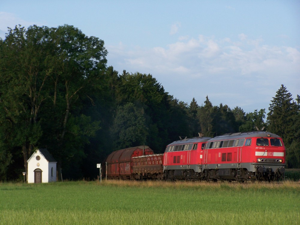 217 013 auf dem Weg nach Burghausen