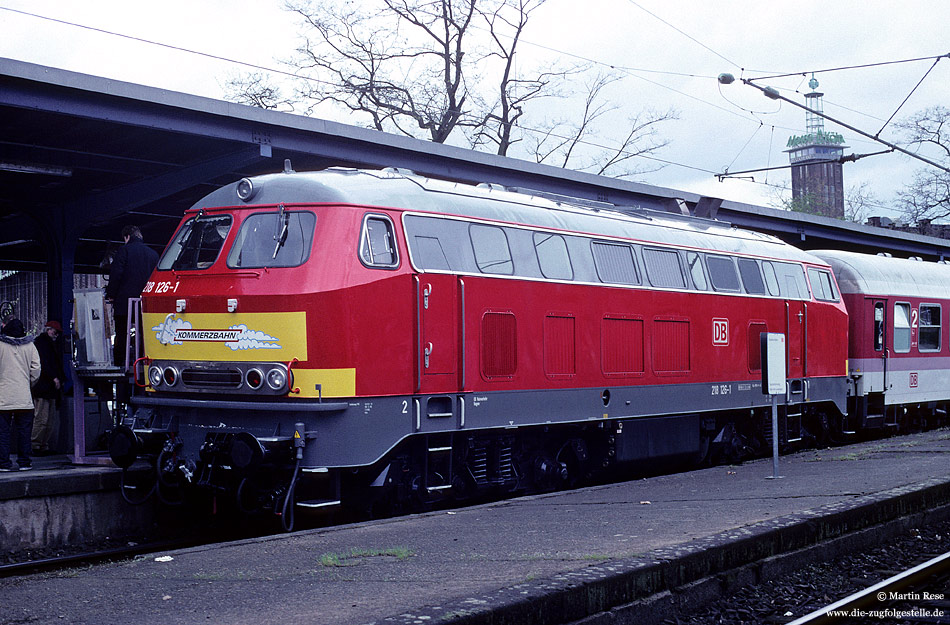 218 126 der Kommerzbahn