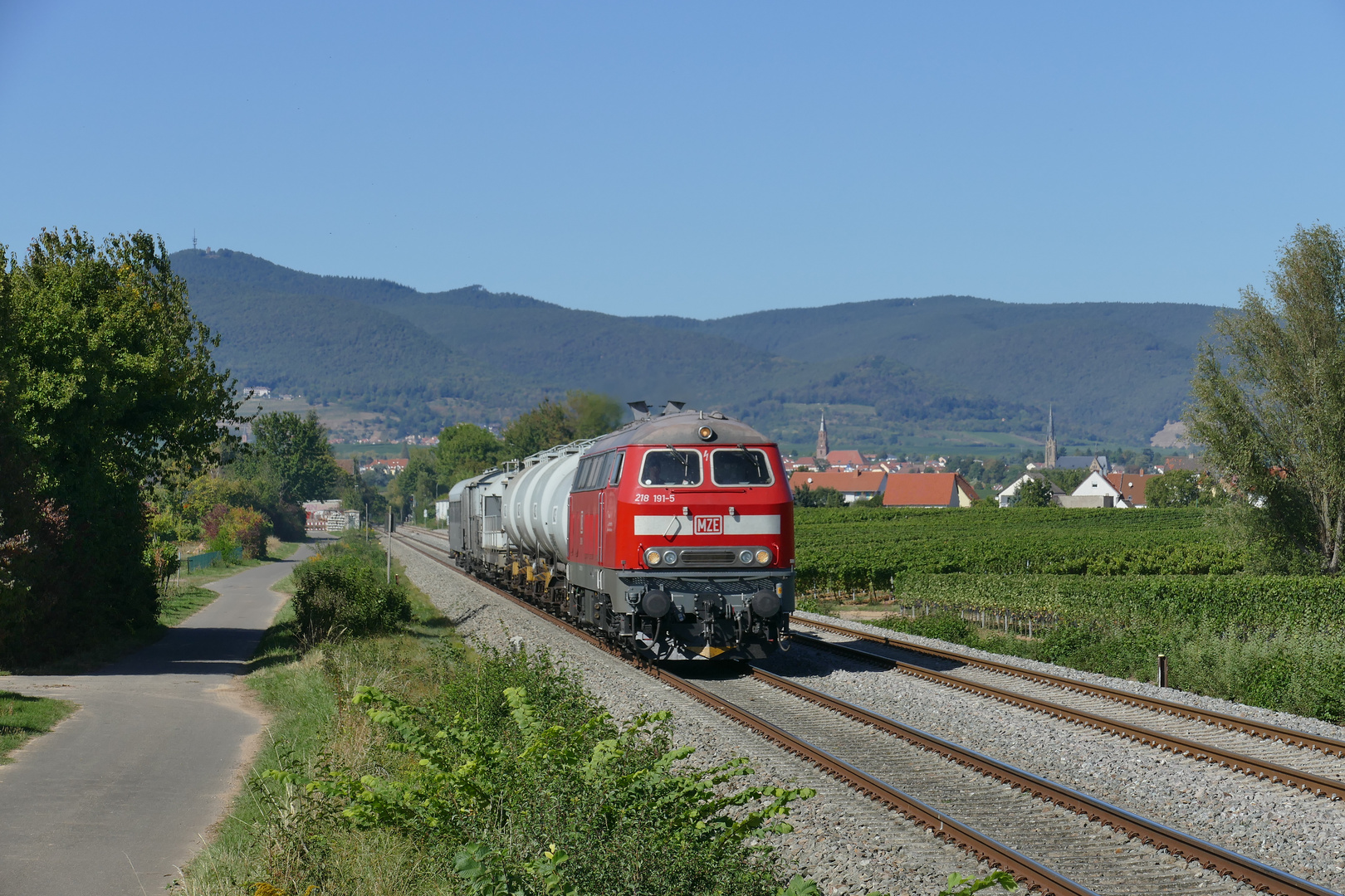 218 191 mit UVZ Überführung in der Pfalz