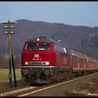 218 387 auf der oberen Lahntalbahn im Ersatzverkehr (Teil 2)